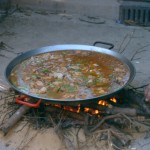Paella hirviendo