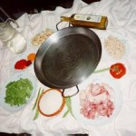 Paella e ingredientes